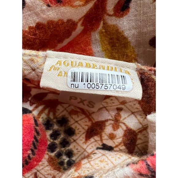 Agua Bendita Anthropologie Goldenrod Midi Dress P XS - Picture 15 of 16